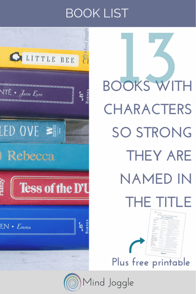13 Books with Characters so Strong They Are Named in the Title | MindJoggle.com