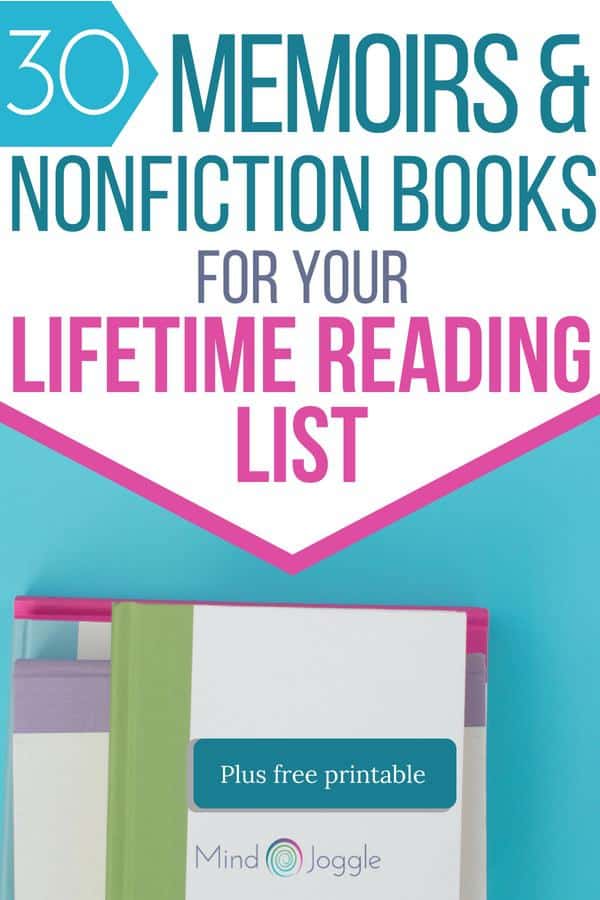 30 Memoirs and Nonfiction Books for Your Lifetime Reading List | MindJoggle.com
