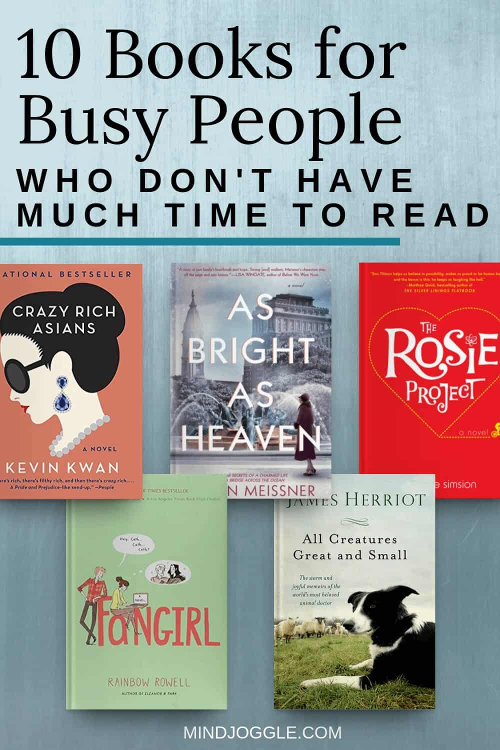 10 Books for Busy People Who Don't Have Much Time to Read
