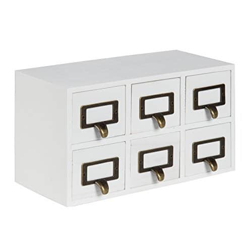 White Apothecary Drawer Set