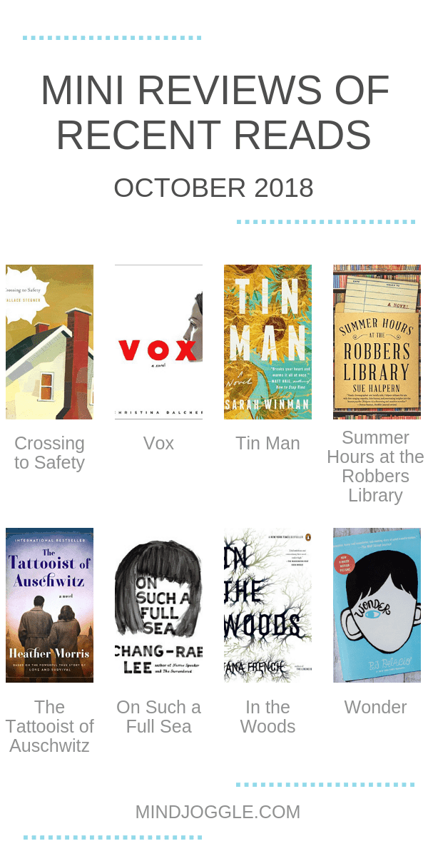 Mini Reviews of Recent Reads - October 2018
