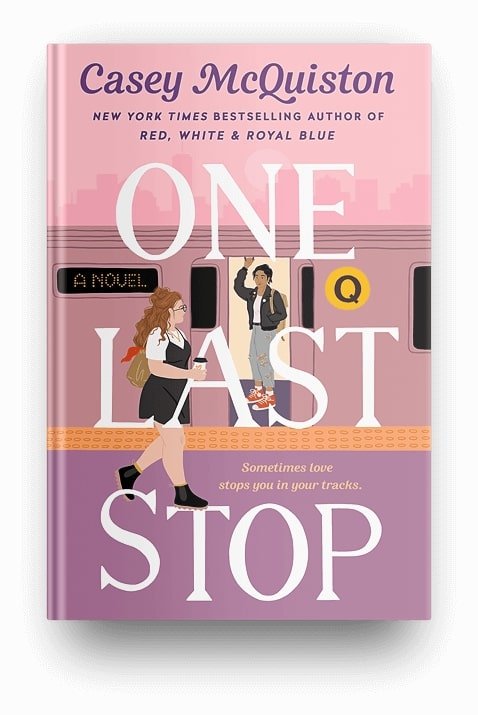 One Last Stop by Casey McQuiston, an LGBTQ romantic audiobook with a lesbian romance and diverse characters 